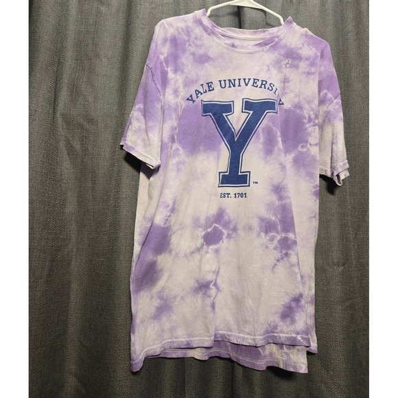 Yale University Other - Yale University Tie Dye T-Shirt Graphic Print Short Sleeve Top‎ Large